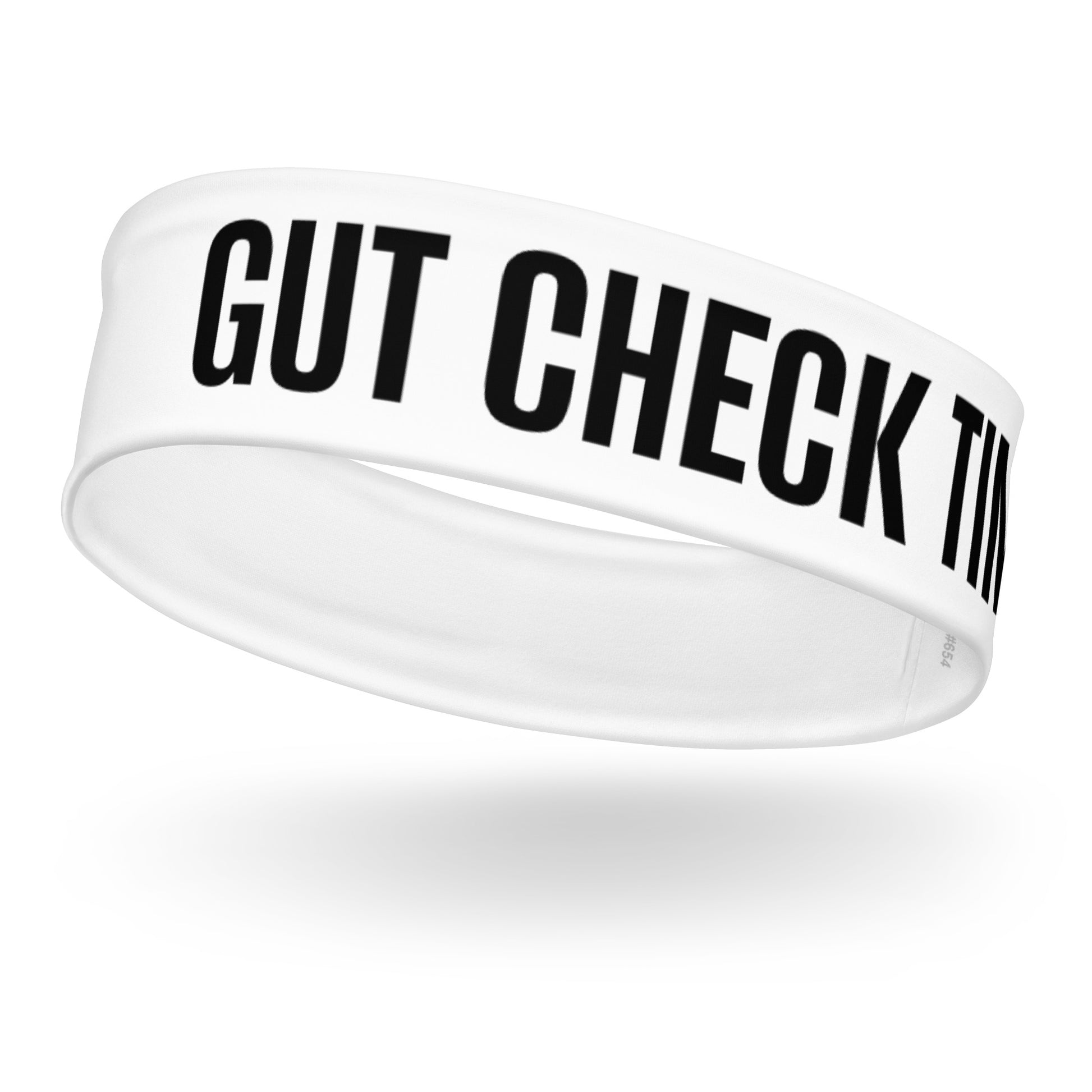 Gut Check Time! sports headbands are for all athletes, players, teams, coaches, and fans to signal to reach down deep and give it their all.