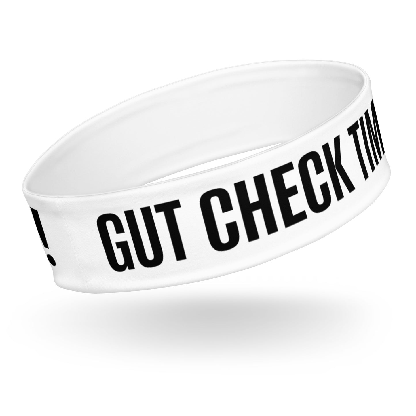 Gut Check Time! sports headbands are for all athletes, players, teams, coaches, and fans to signal to reach down deep and give it their all.