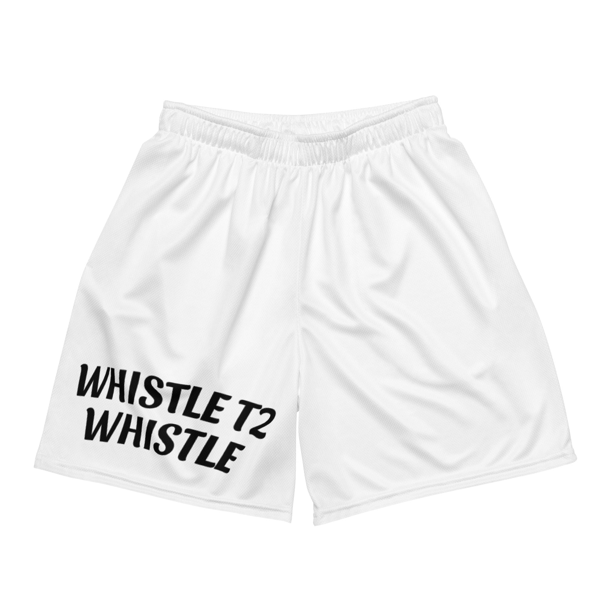 Whistle T2 Whistle unisex mesh sports shorts are for teams, players, coaches, schools, and athletes.