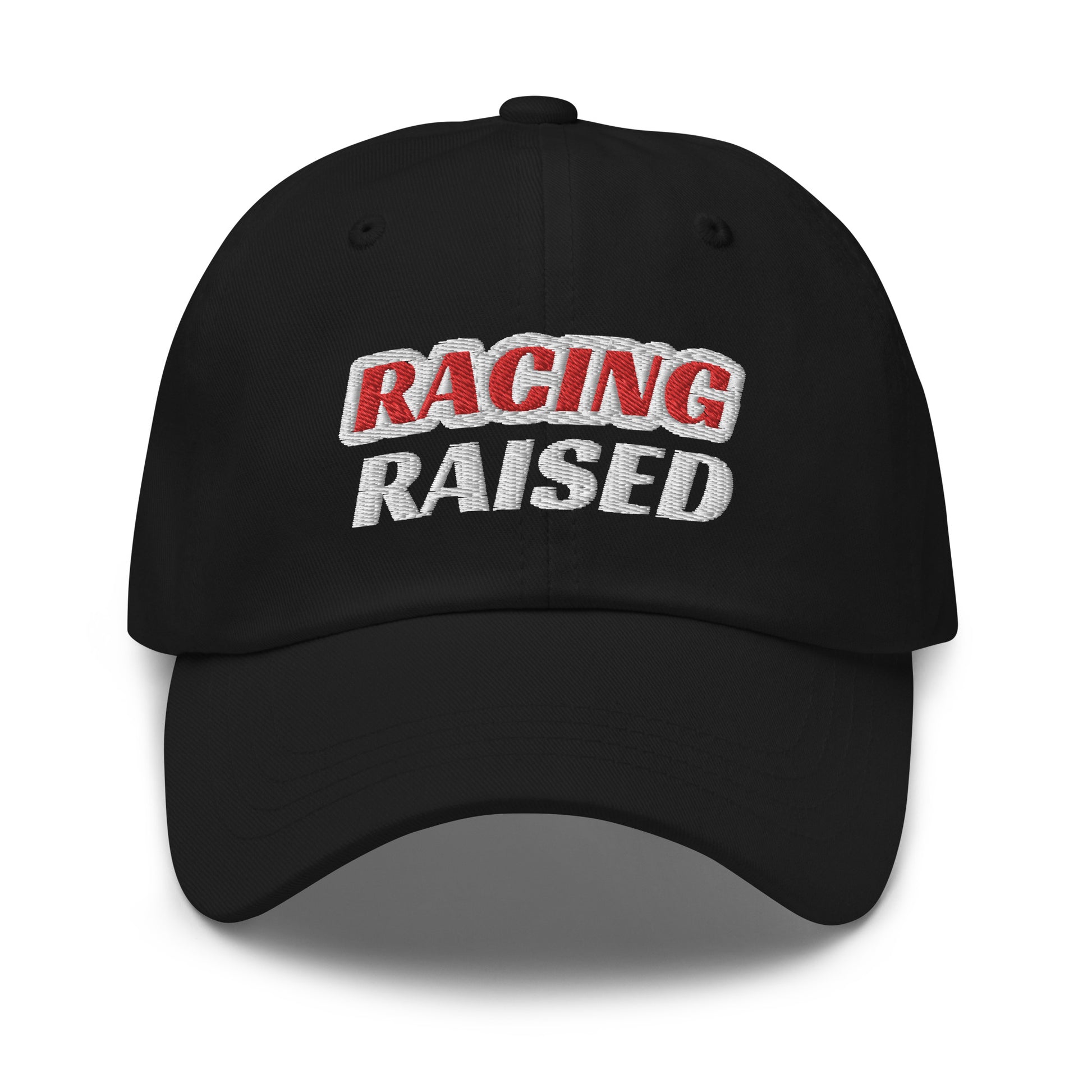 Racing Raised sports ball caps are for people who have been raised around car, bike, truck, horse, and drag races.