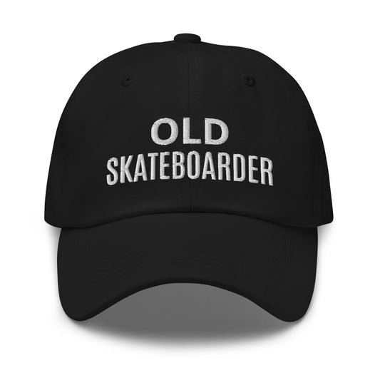 Old Skateboarder ball cap for veteran and former skateboarders to share they made the best jumps and had the hardest falls and survived.