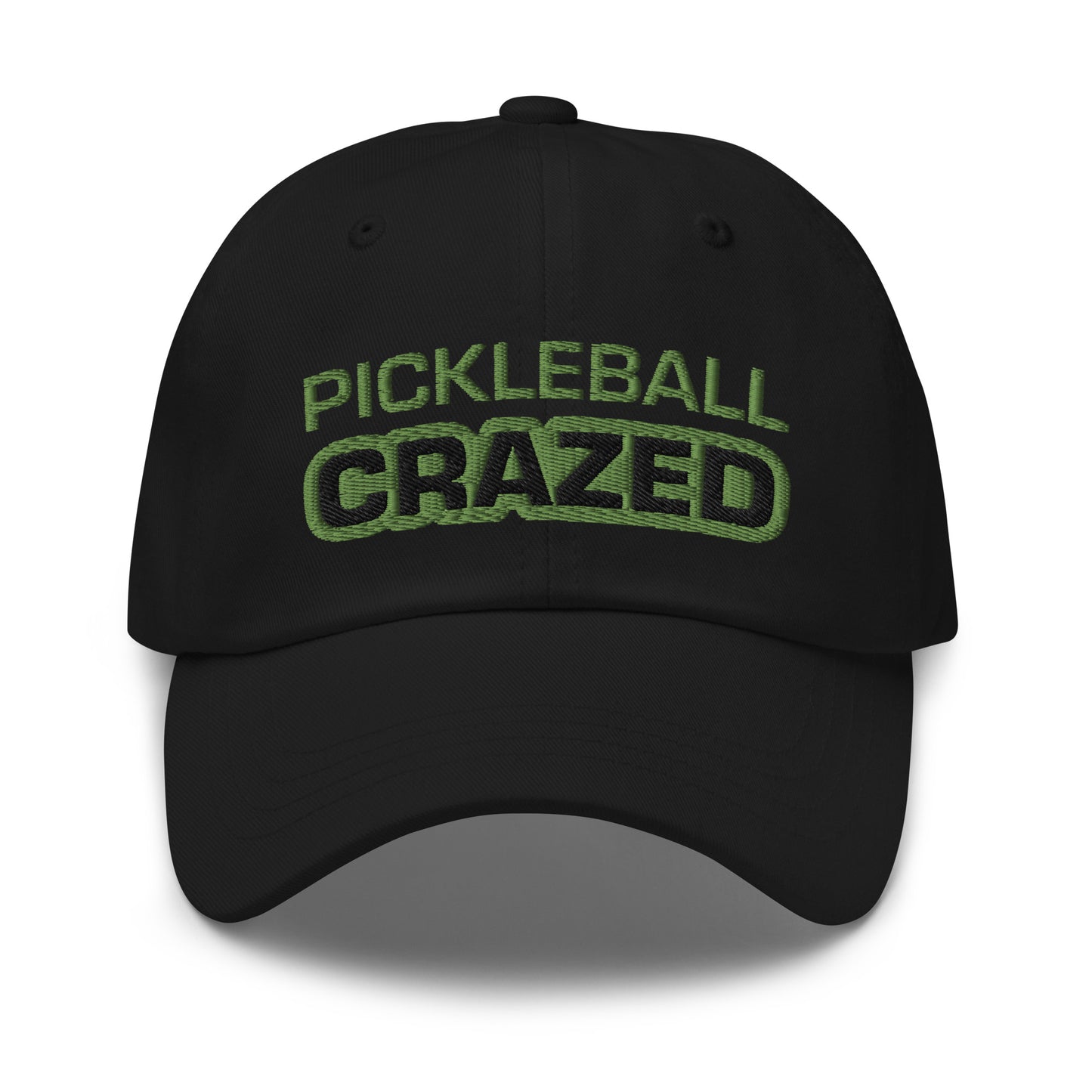 Pickleball Crazed sports ball caps are for players and fans who go crazy for the game and can't get enough of the sport.