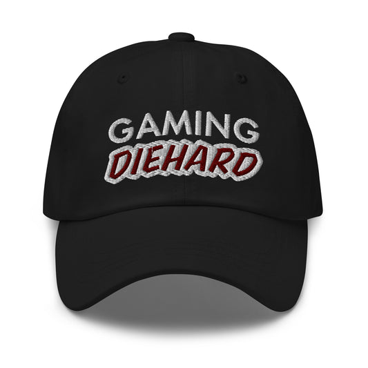 Gaming Diehard embroidered gaming ball caps are for gamers who are diehards for playing their favorite video games.