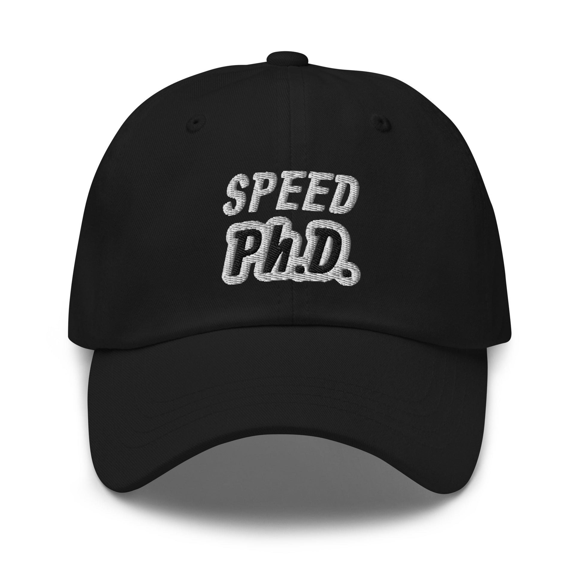 Speed Ph.D. sports ball caps are for sprinters, football and baseball players, race car drivers, and more.