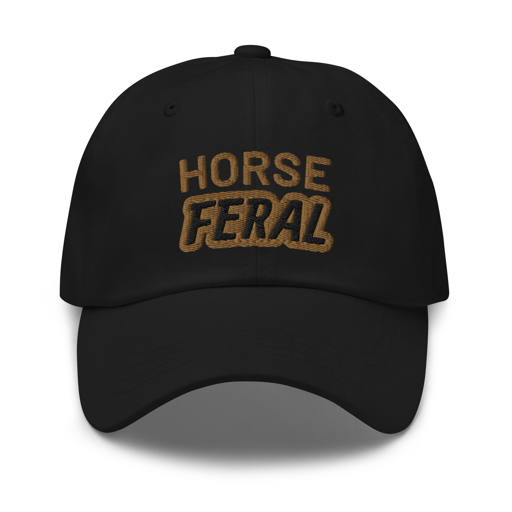 Horse Feral ball caps are for cowboys and cowgirls who go wild for horses and can not get enough of riding them.