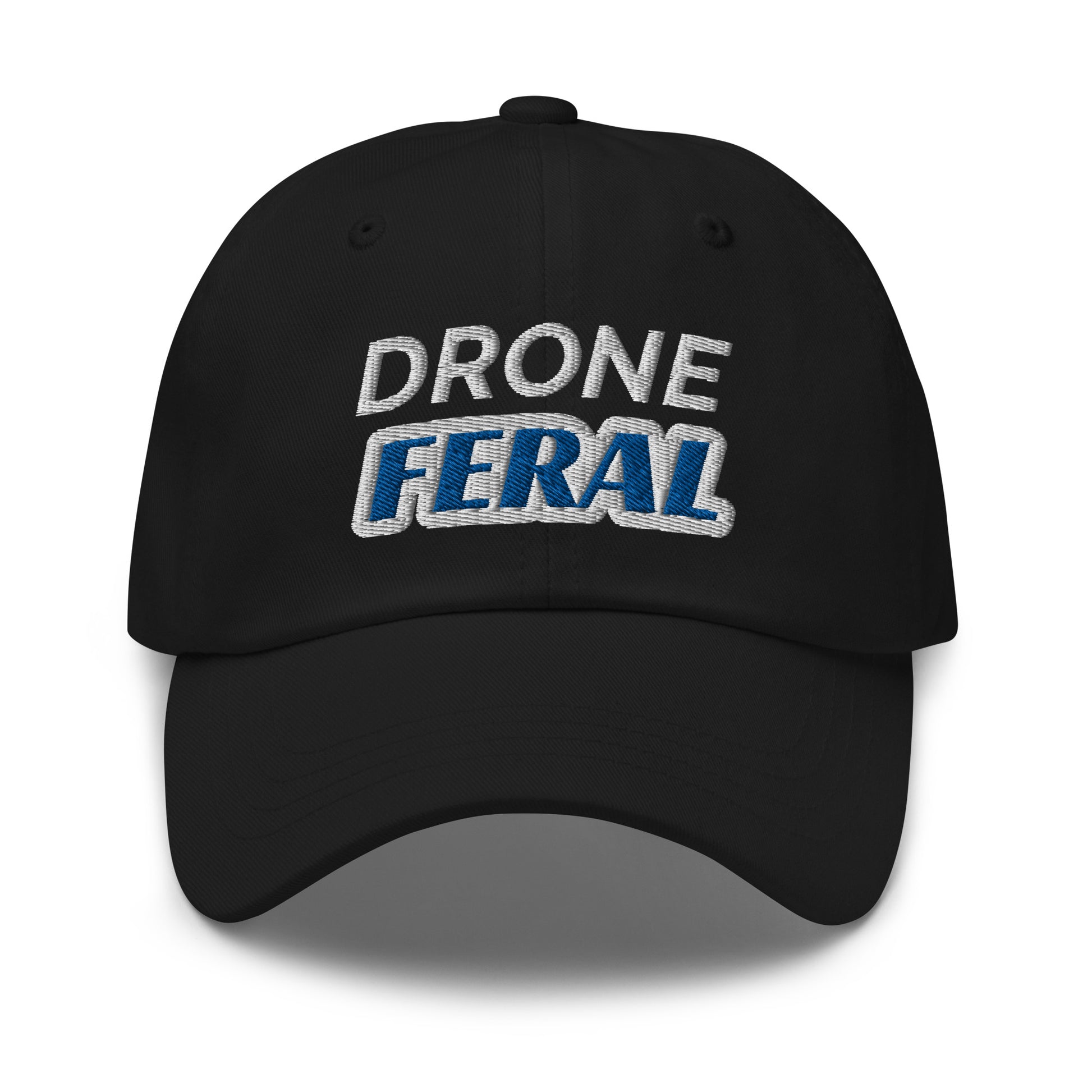 Drone Feral sports ball caps are for anyone who goes wild and crazy for flying drones and can not get enough of seeing them fly in the sky.