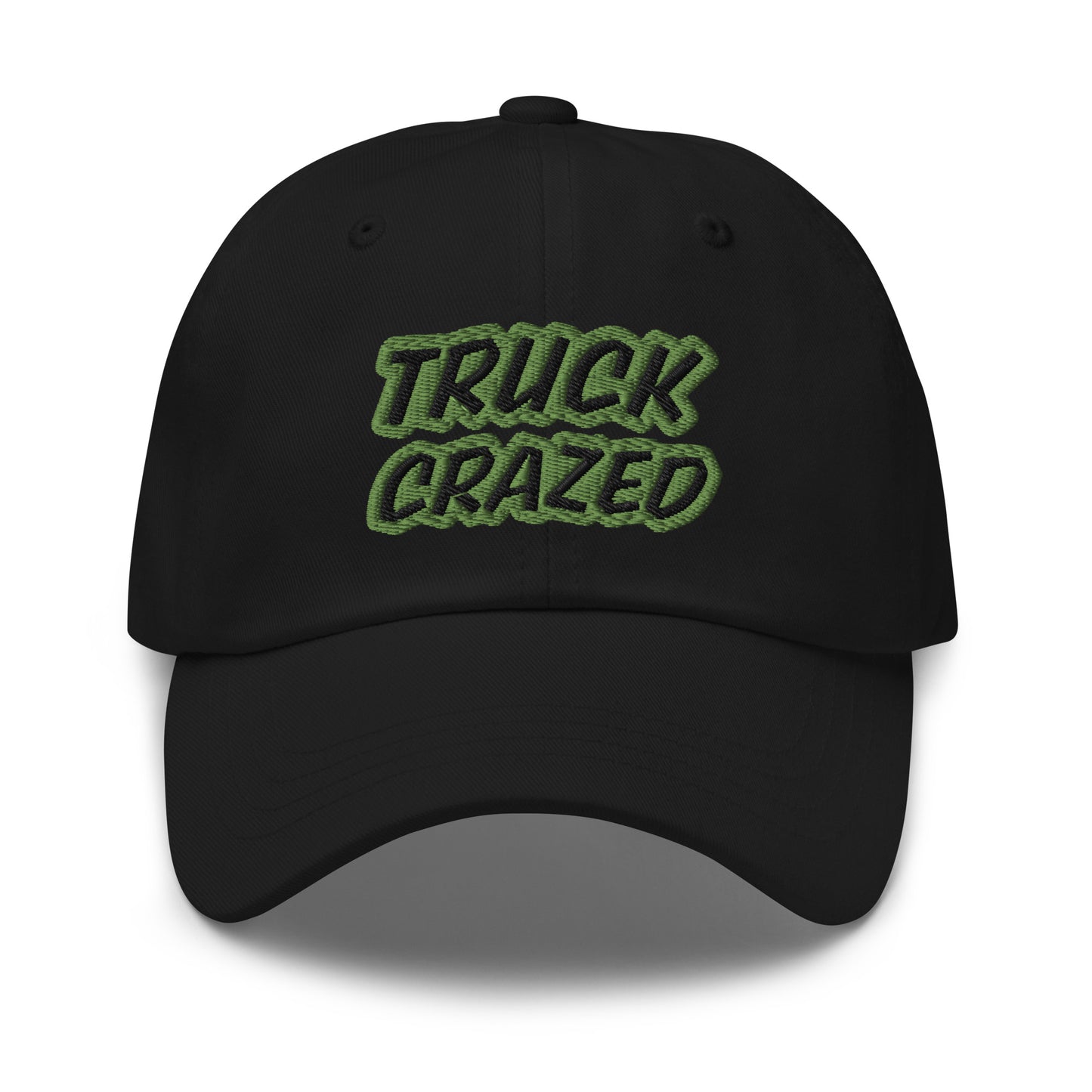 Truck Crazed ball caps are for truckers and anyone who drives trucks who goes wild for being on the open road and is crazy about driving one