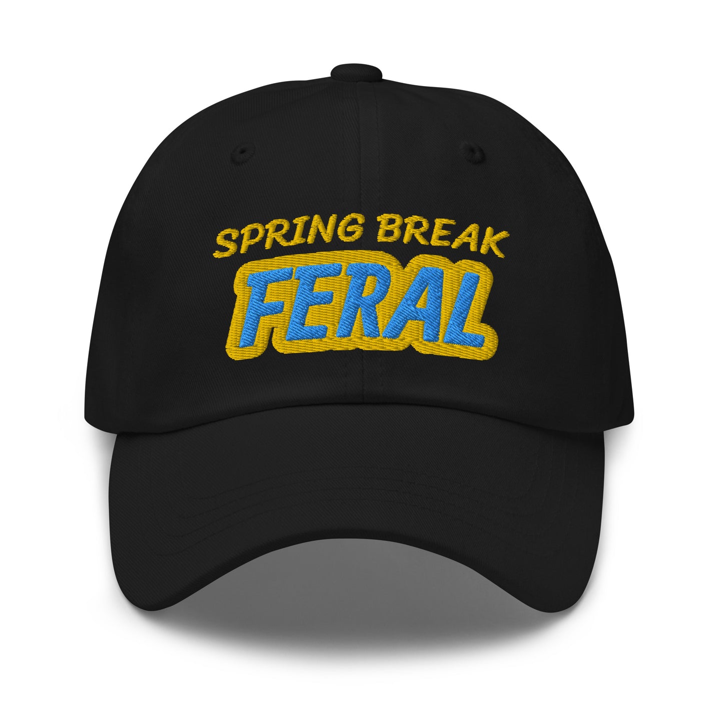 Spring Break Feral ball caps are for college students and partiers who go wild and crazy for the fun week-long party.