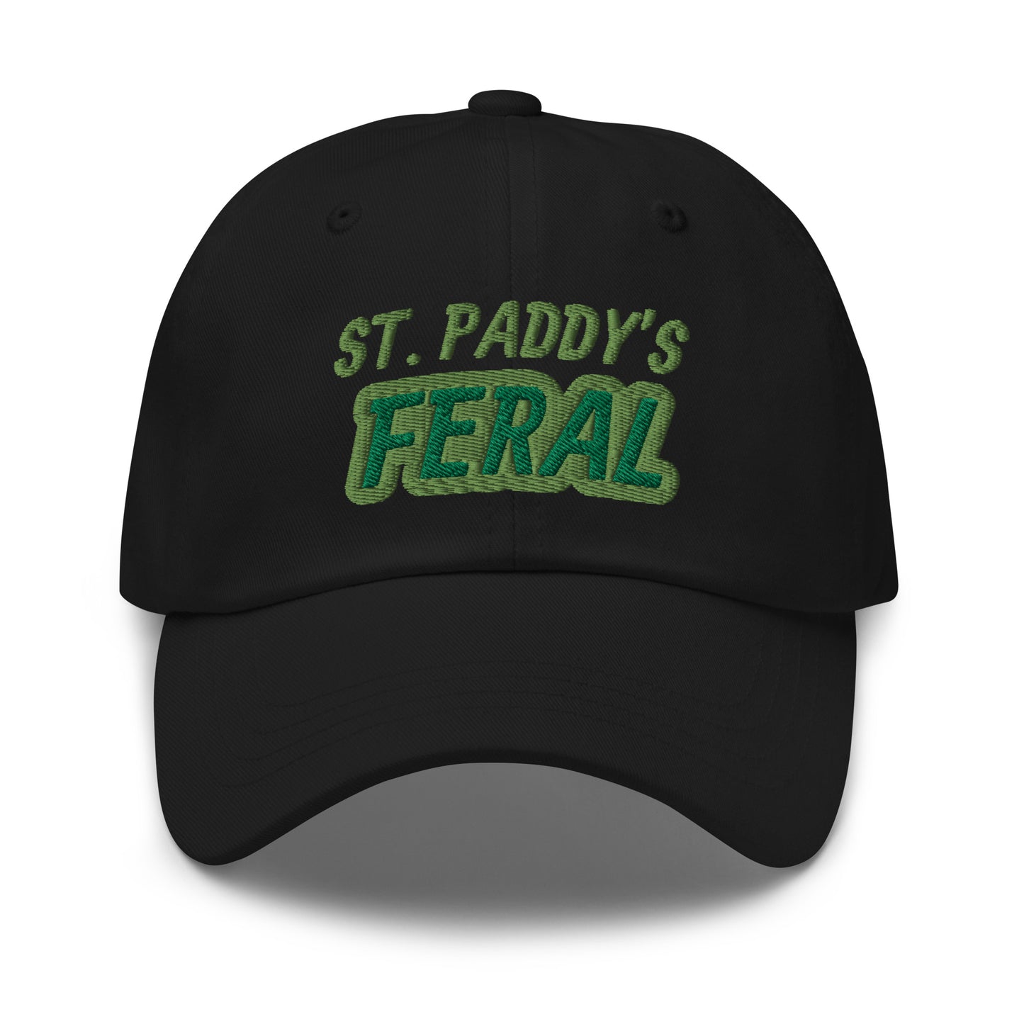 St. Paddy's Feral ball caps are for people who go wild for the fun Irish celebration and can't get enough of Saint Patrick's Day.