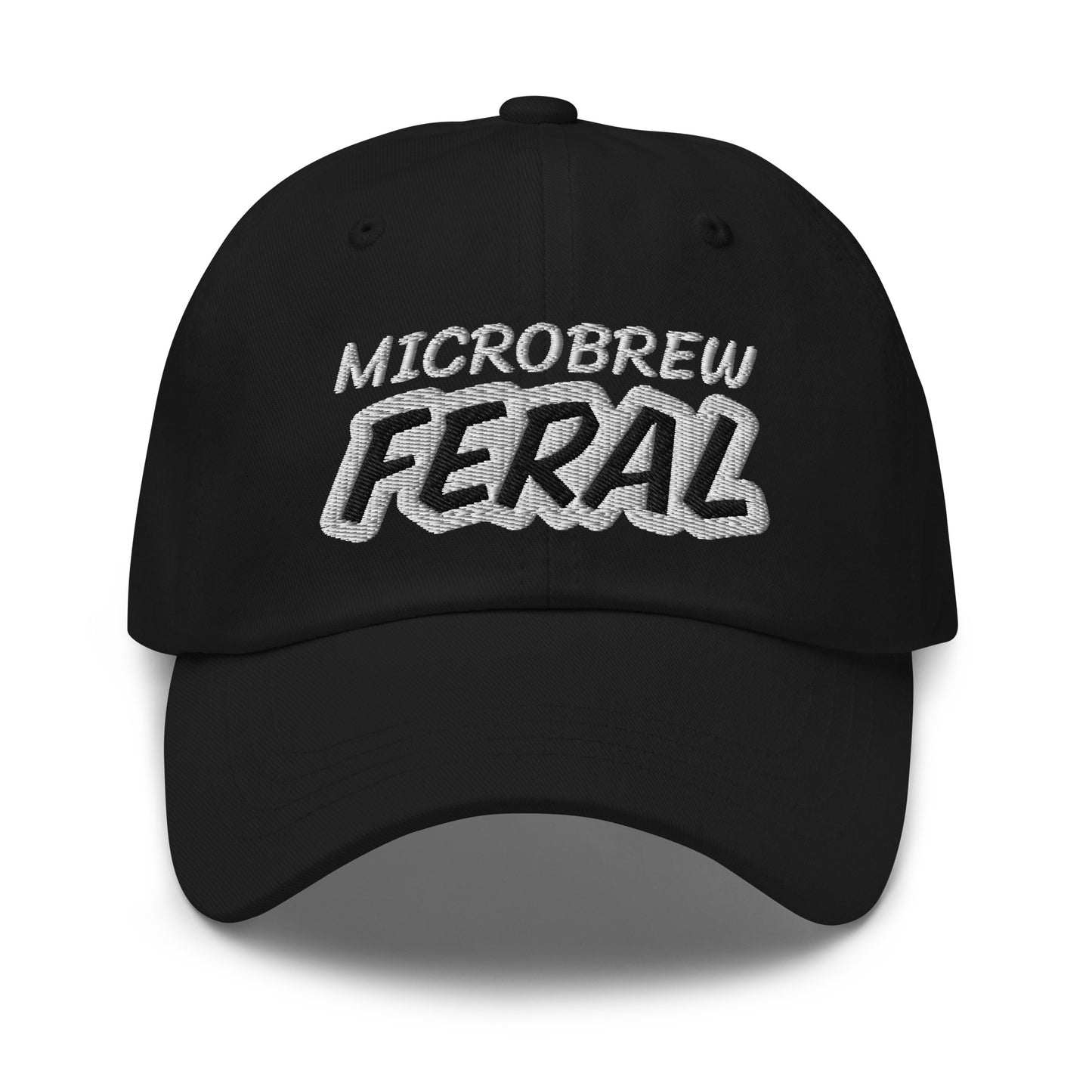 Microbrew Feral unisex (for men and women) embroidered beer drinker ball cap is for anyone who goes wild and crazy for beers and ales.