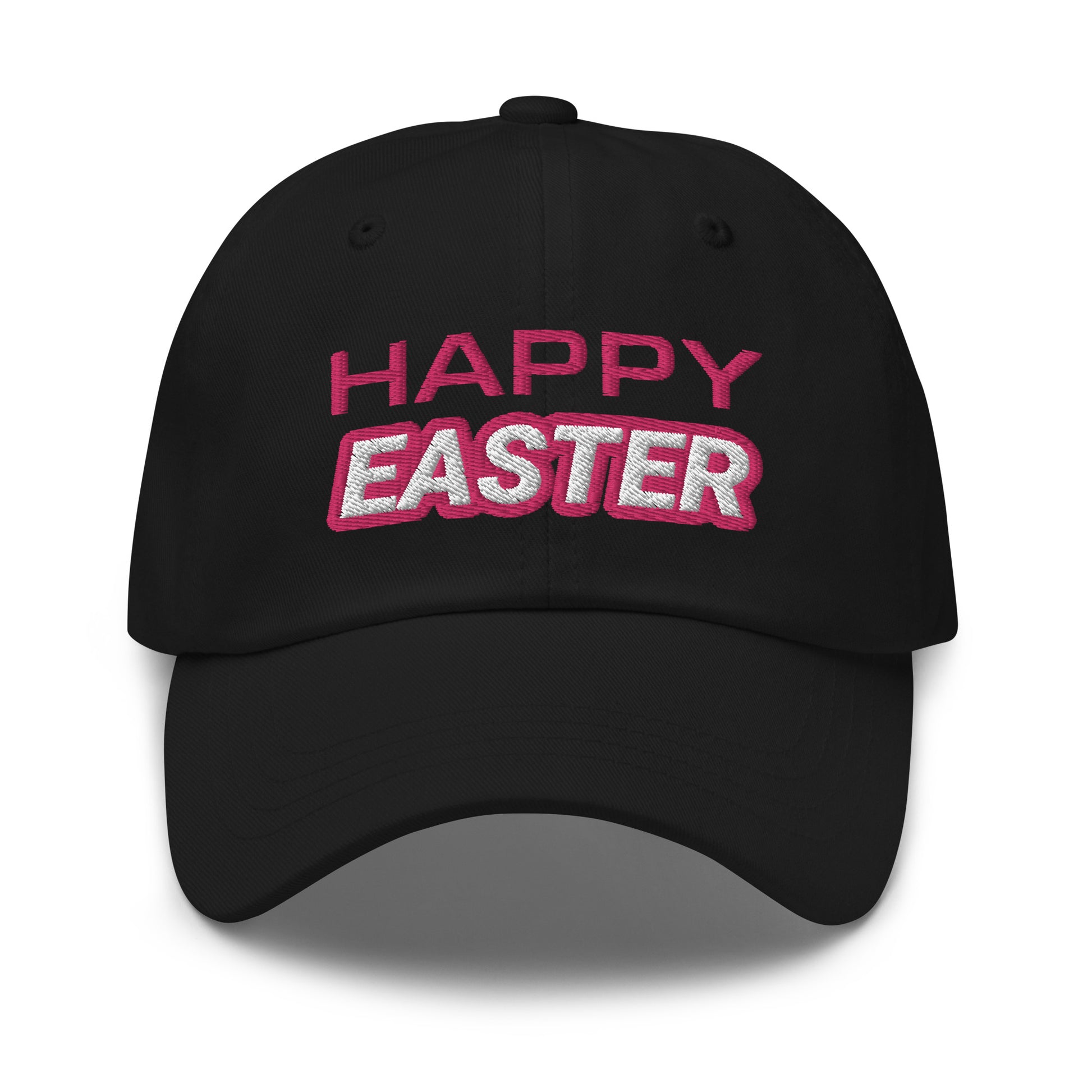 Happy Easter unisex ball caps are for anyone who loves the holiday and can't get enough of the egg hunts and candy-filled baskets.