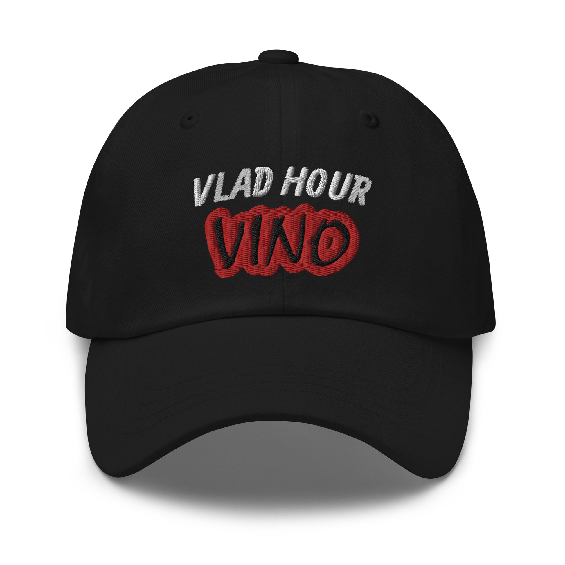 Vlad Hour Vino unisex ball cap is for anyone who goes wild and crazy for drinking wine in the evening and appreciates its taste.