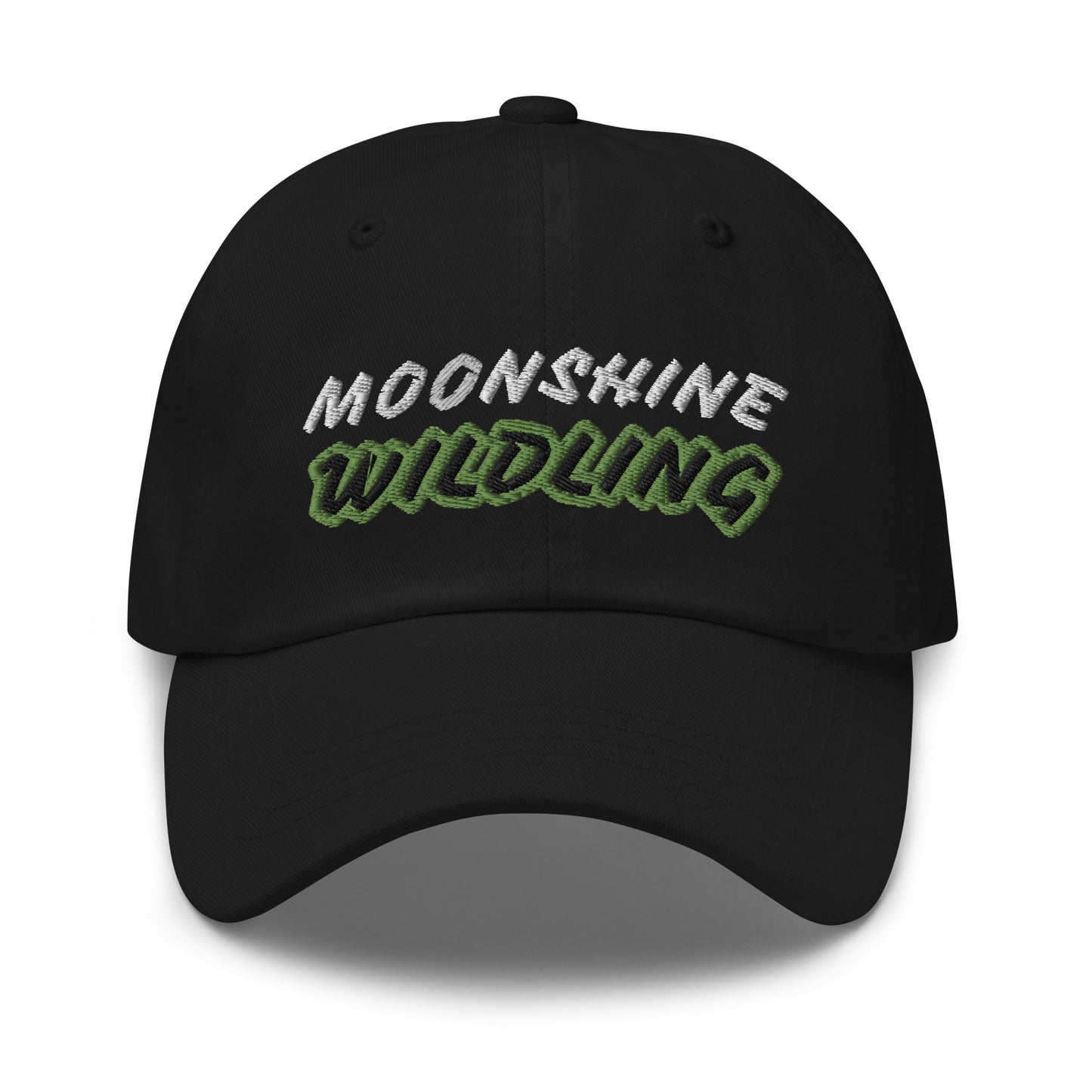 Moonshine Wildling unisex embroidered ball cap is for anyone who goes wild and crazy for drinking moonshine and appreciates its taste.