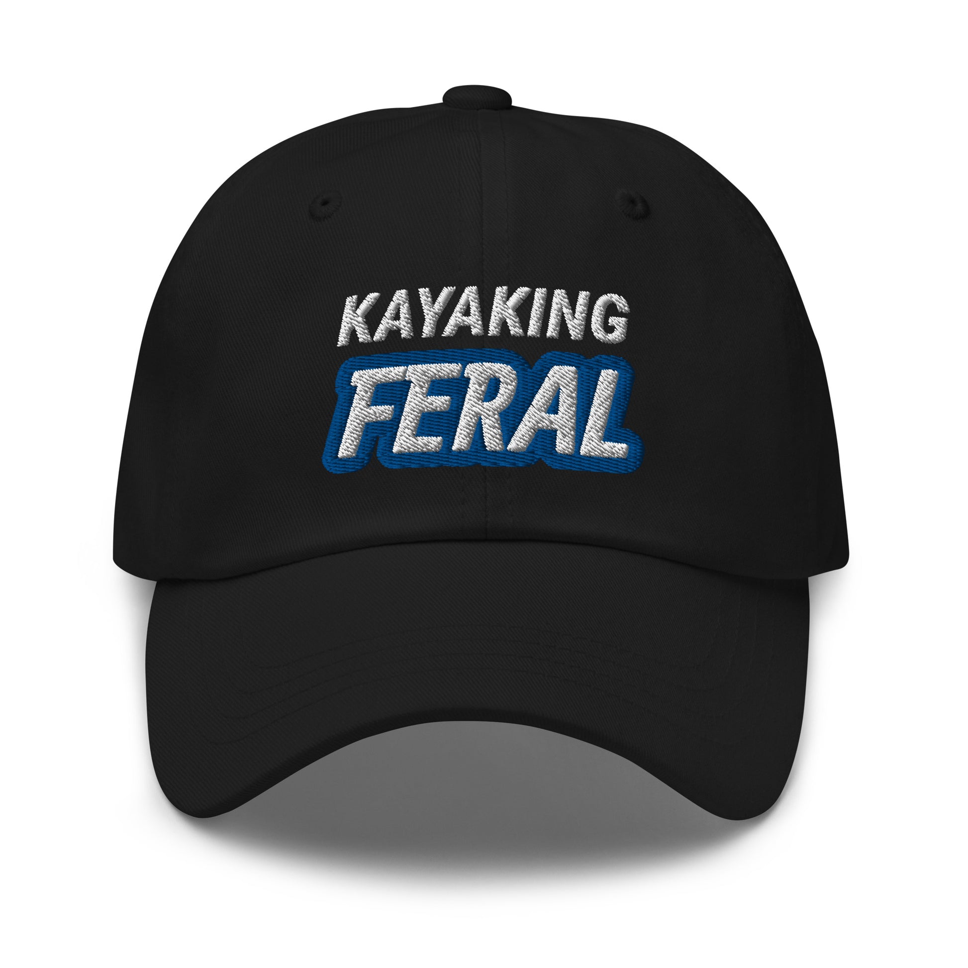 Kayaking Feral kayaker sports ball caps are for kayakers who go wild for the being on the water and the serenity it brings.