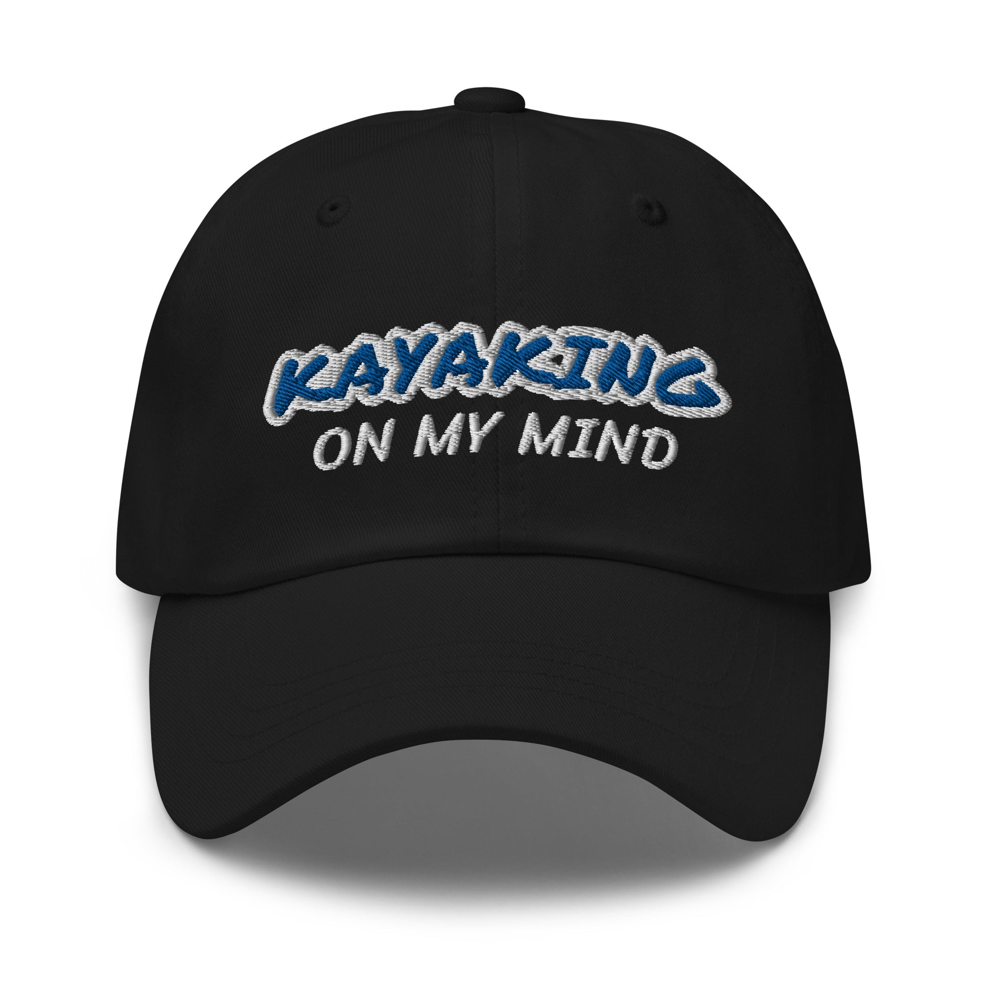 Kayaking On My Mind unisex ball caps are for kayakers who always think about the water and padding for the scenery and relaxation.