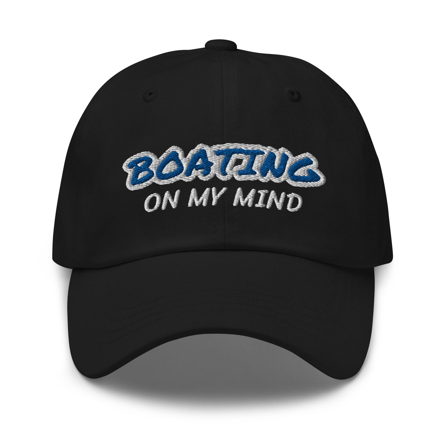 Boating On My Mind ball caps are for boaters who always think about being on the water for the scenery and relaxation it brings them.