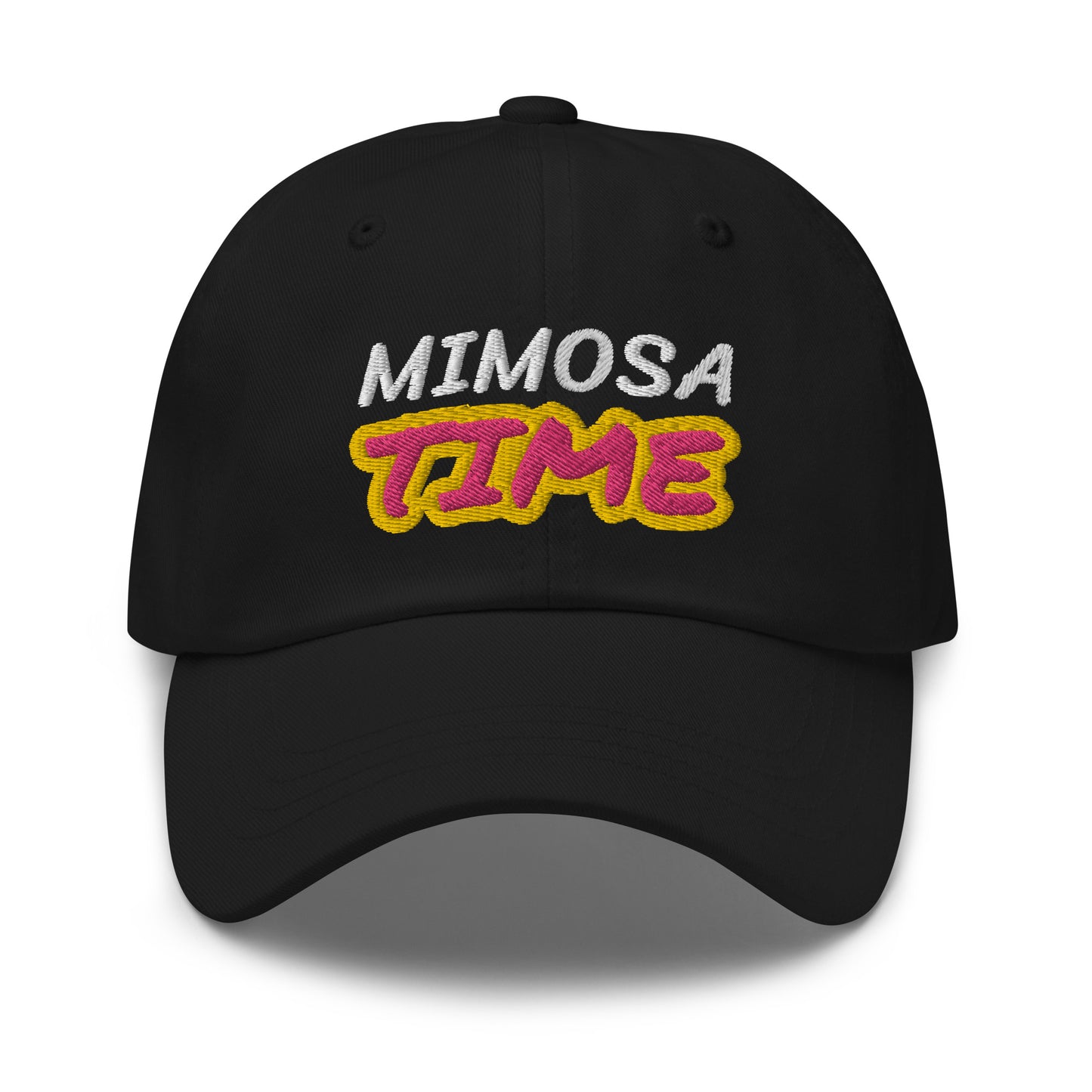 Mimosa Time ball cap is for people who love and appreciate champagne and orange juice cocktails with breakfast or any time.