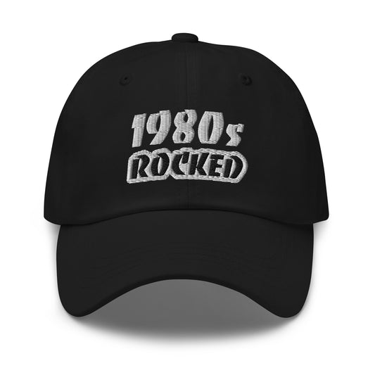 1980s Rocked hats are for people who loved the eighties, and this cool ball cap symbolizes everything that made that era awesome.