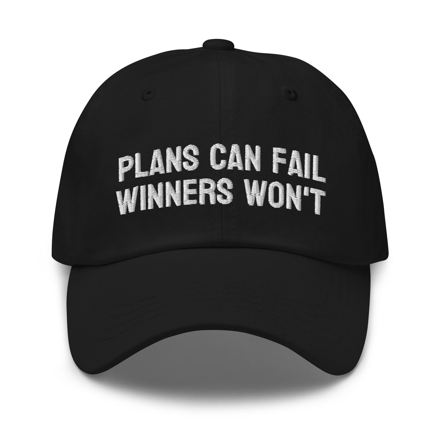 Plans Can Fail Winners Won't hat is for players and coaches to inspire them things will go wrong but perseverance will help them prevail.