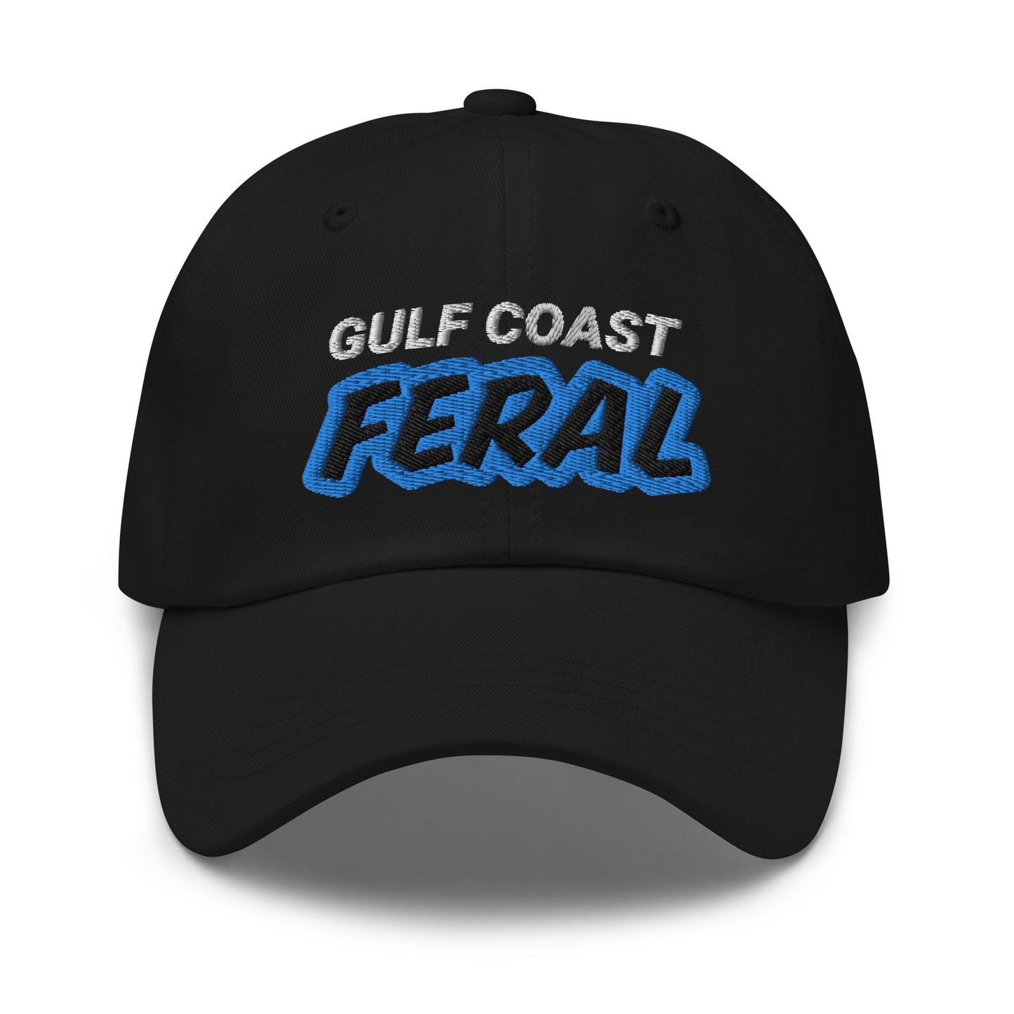 Gulf Coast Feral unisex (for men and women) cool embroidered hat is for people who love and go wild and crazy for living there.