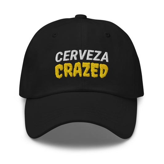 Cerveza Crazed beer drinker hat is for anyone who goes wild and crazy for beers - light, dark, domestic, imported, microbrew, and homebrew.