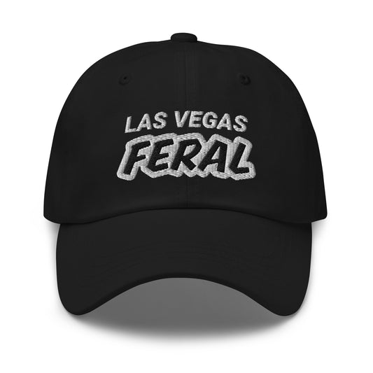 Las Vegas Feral unisex cool embroidered hat is for people who love and go wild and crazy for living in or visiting the famous City of Lights