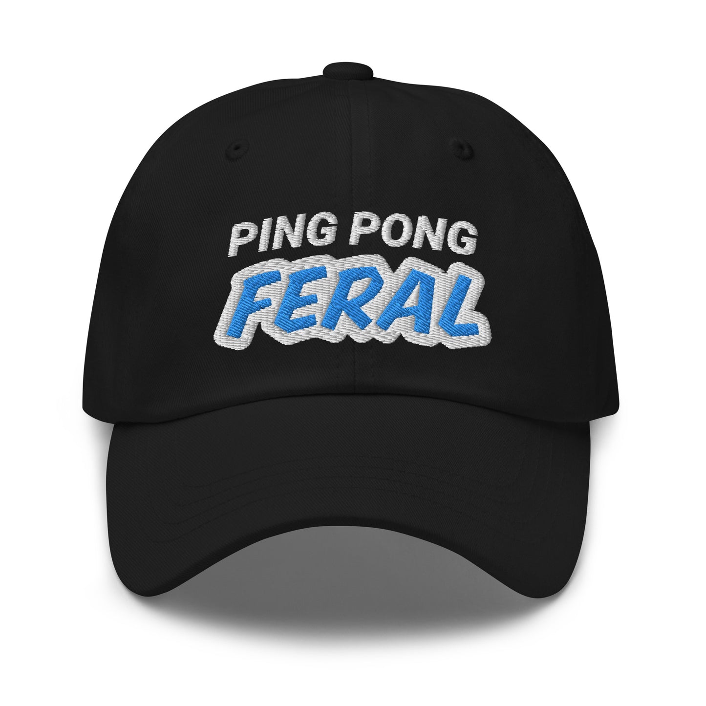 Ping Pong Feral sports ball caps are for players, coaches, and fans who go wild for the game and love the action on the table.