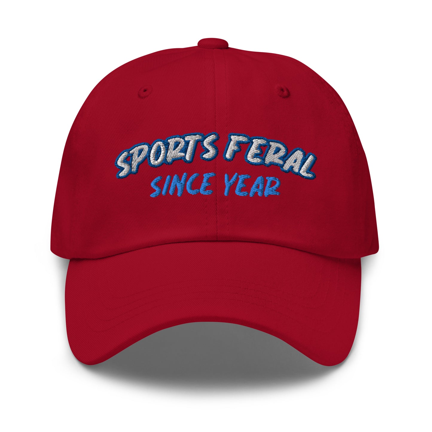 Sports Feral™ Fan Year Custom Ball Cap