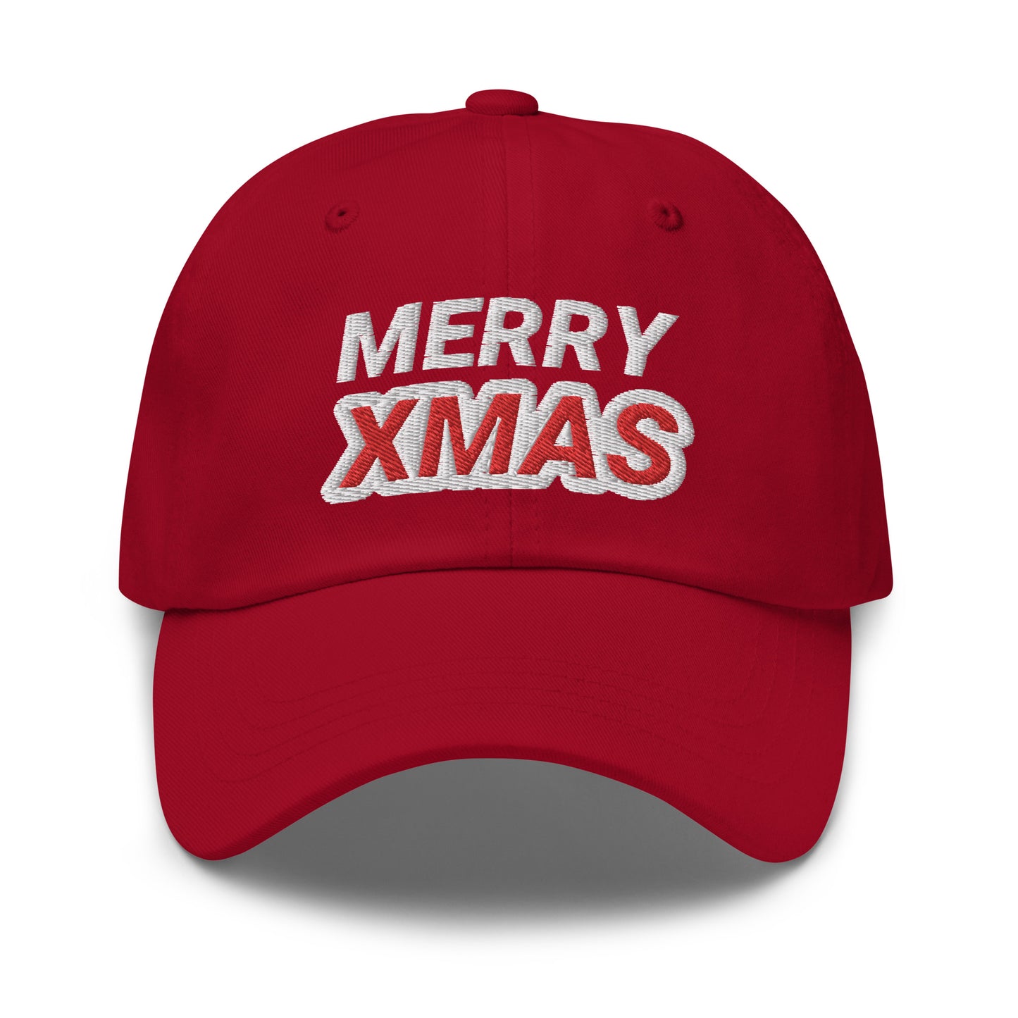 Merry Xmas embroidered ball caps are for anyone who goes wild and crazy for Christmas and can't get enough of the holiday season.