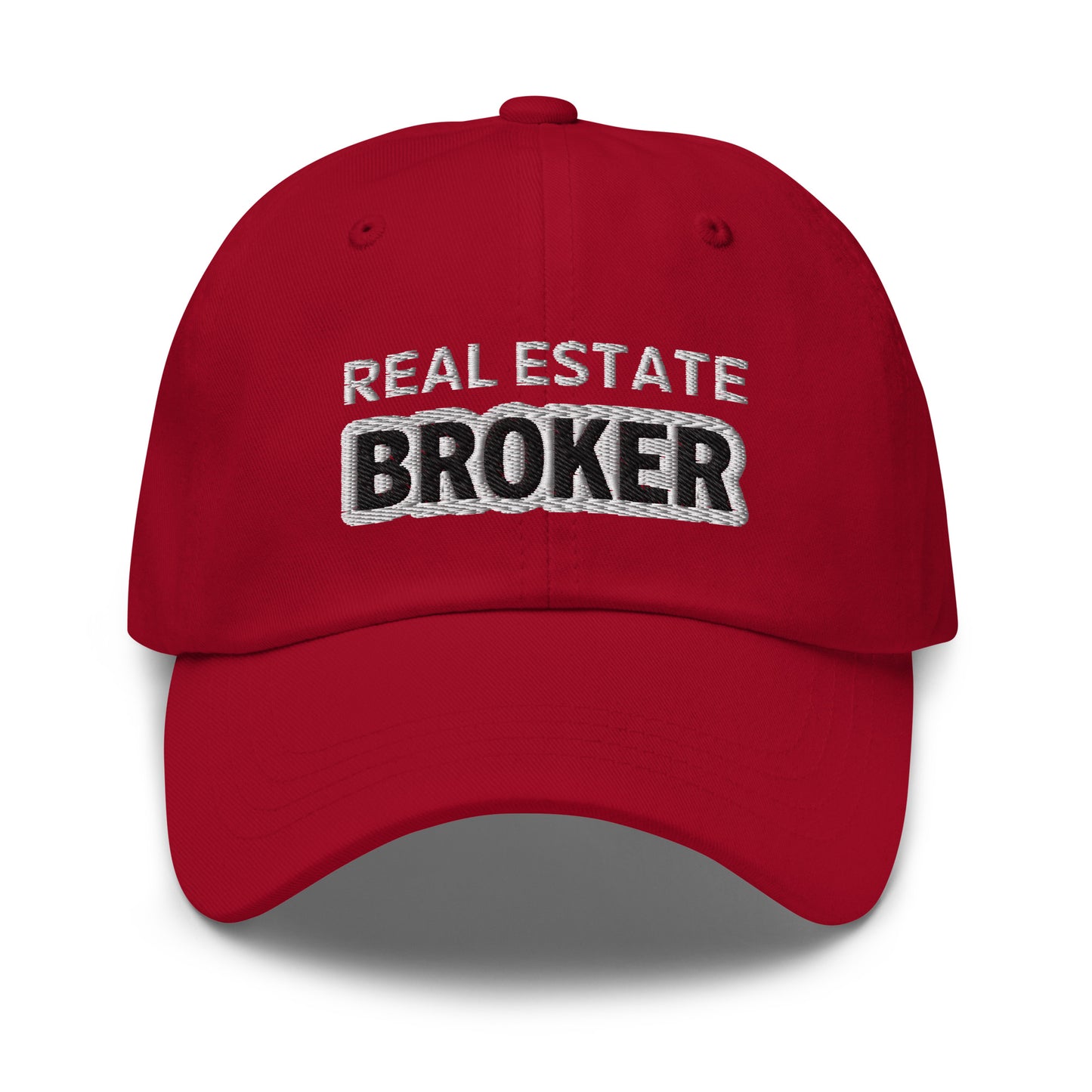 Real Estate Broker Hat for Realtors to Advertise They Sell Properties