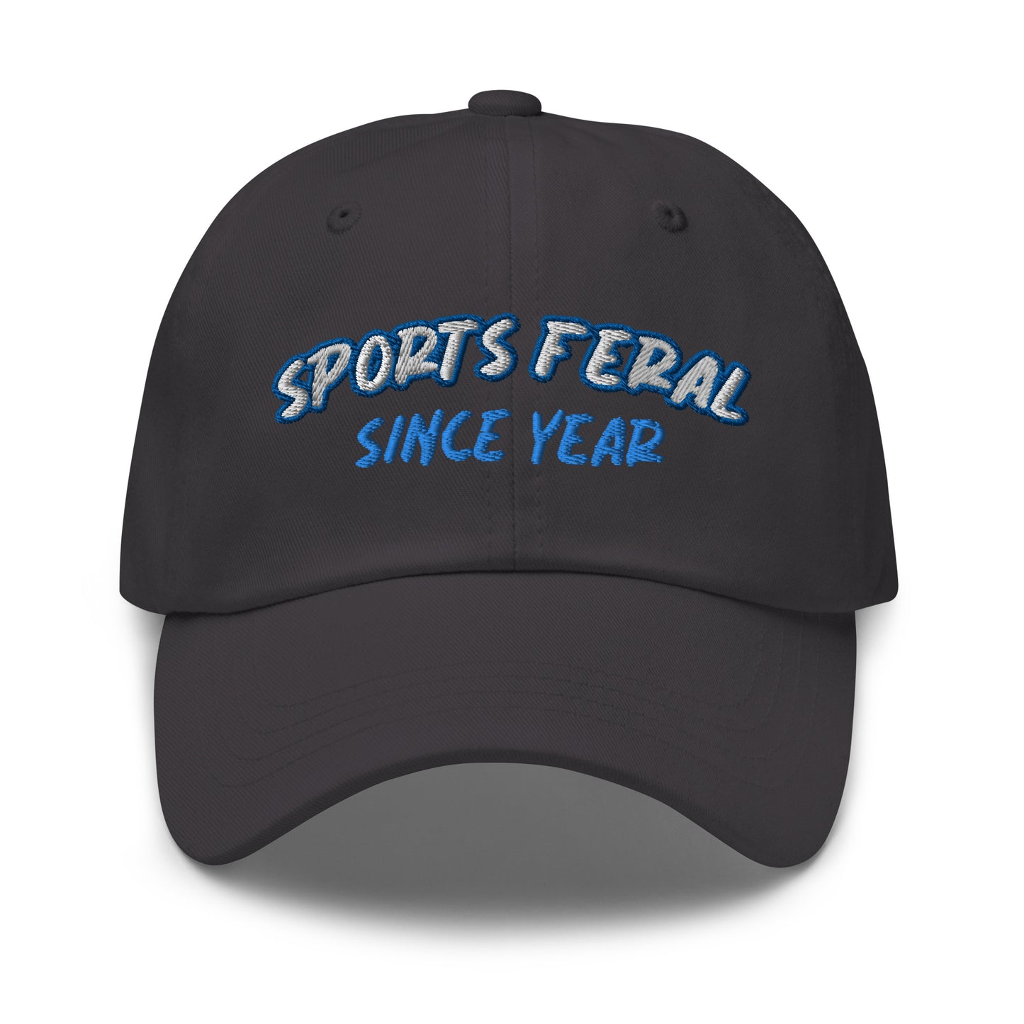 Sports Feral fan year customizable ball cap for fans to share whay year they began watching their favorite sports and teams.