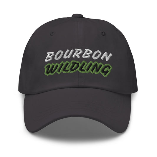 Bourbon Wildling unisex embroidered ball cap is for anyone who goes wild and crazy for drinking bourbon and appreciates its taste.