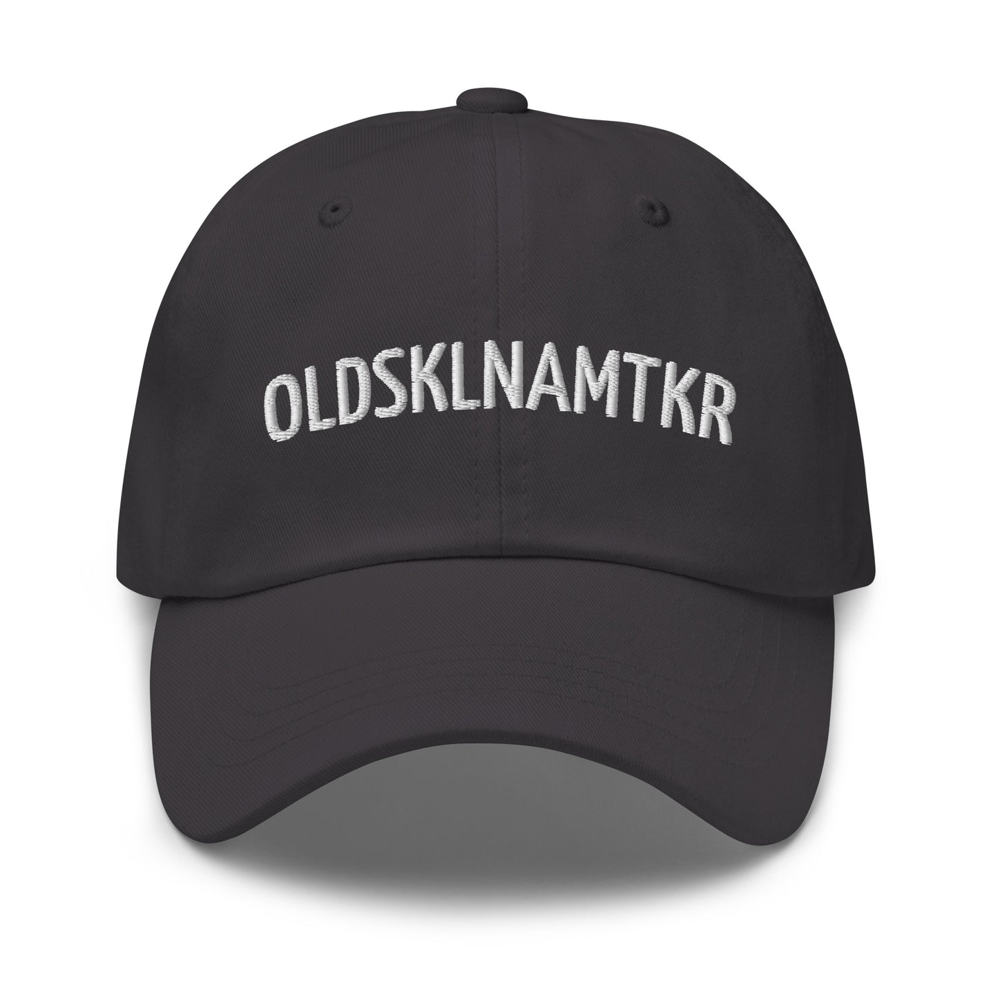 OLDSKLNAMTKR Old School Name Taker hats are for veteran and former athletes who took names in the sports they played.