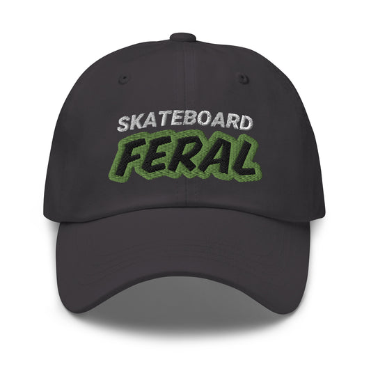 Skateboard Feral hats are for skateboarders and thrashers who ride fast with reckless abandon and make the best jumps.