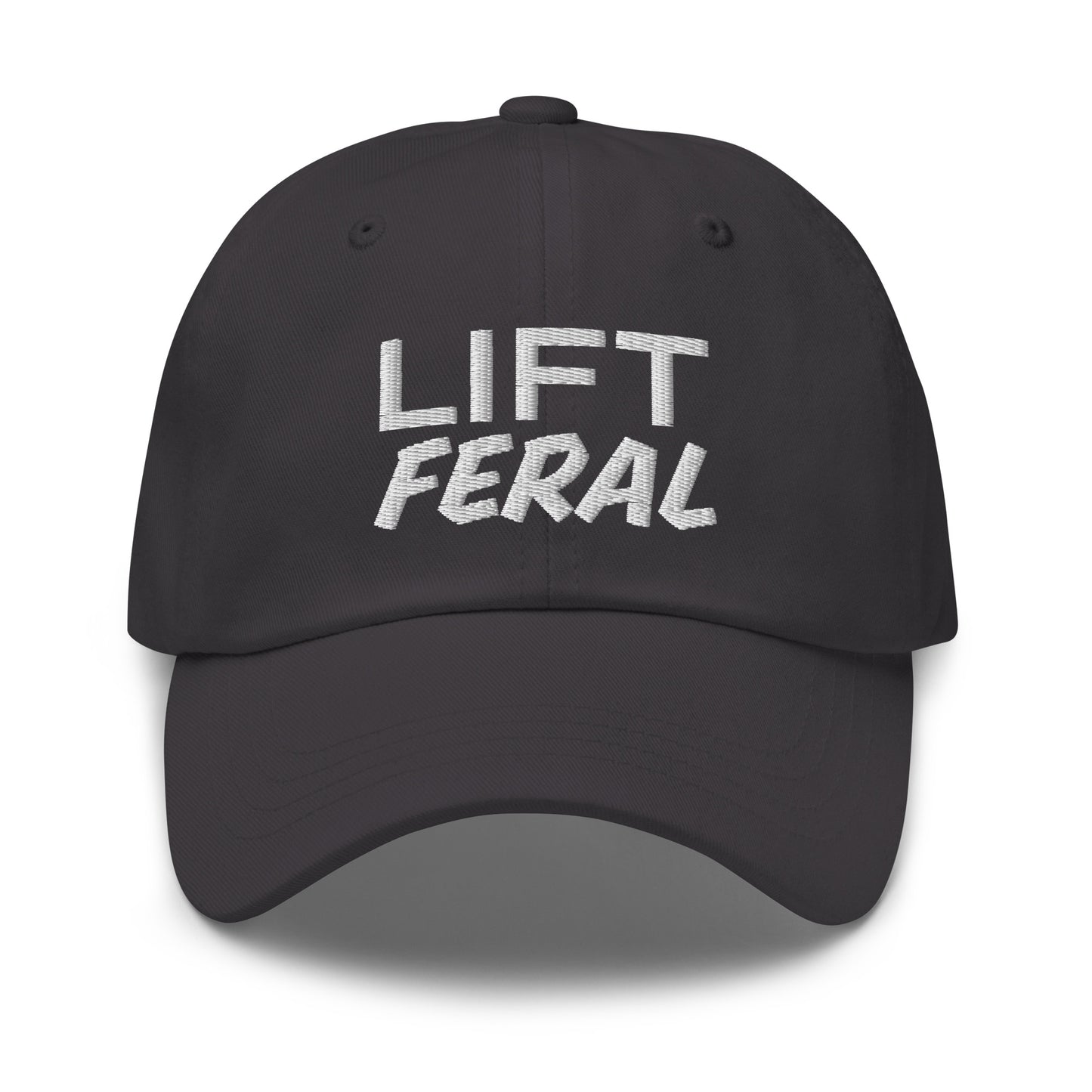 Lift Feral hats are for anyone who goes wild for lifting weights. This ball cap can be worn at the gym or for everyday wear.