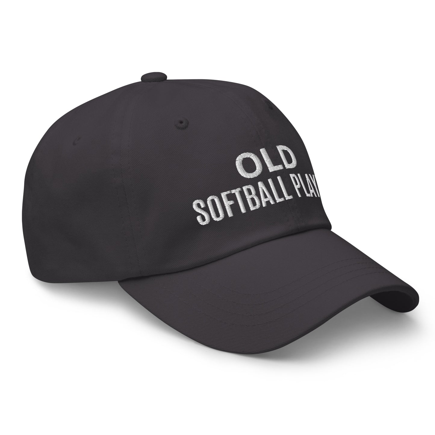 Old Softball Player Ball Cap