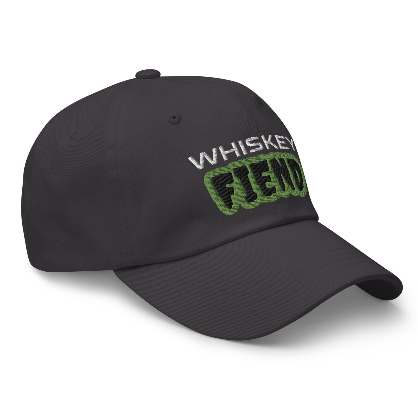 Whiskey Fiend Hat, Cool Drinker Party Ball Cap