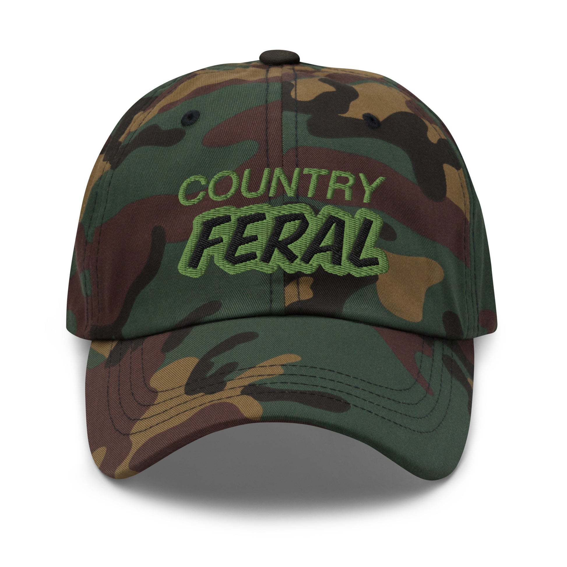 Country Feral ball caps are for fans who love and go wild for Western music or for people who live outside city limits.