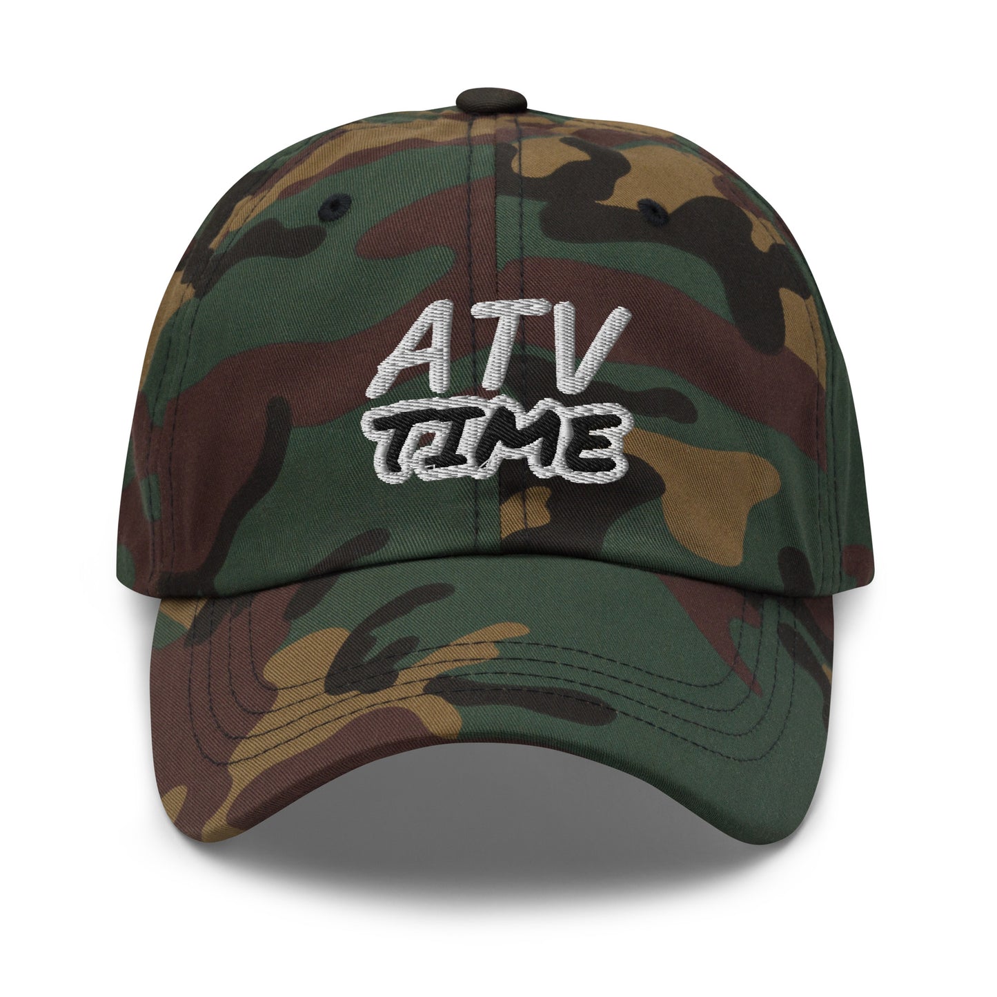 ATV Time unisex (for men and women) embroidered ATVing ball caps are people who love to ride for fun, scenery, relaxation, and fresh air.