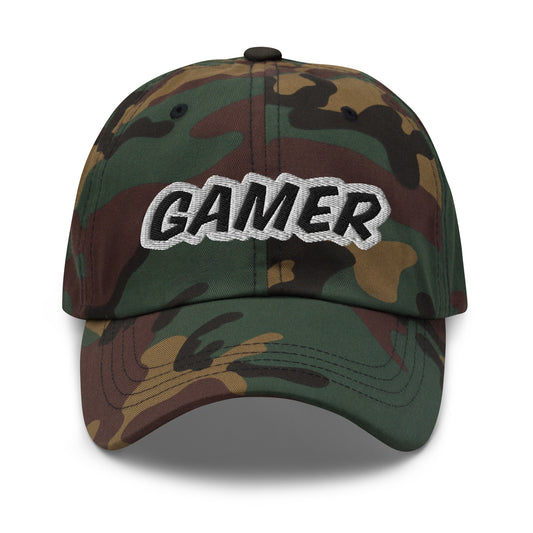 Gaming embroidered hats are for fanatic gamers who go crazy for playing video games, and this player's cap is designed for the avid player.