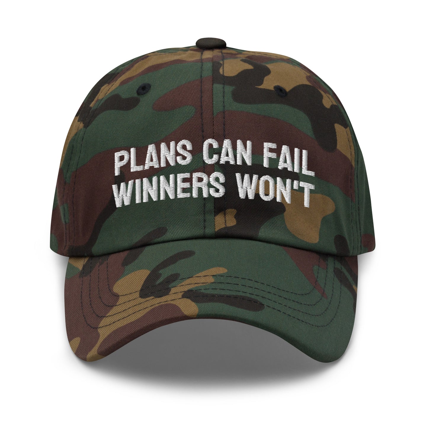 Plans Can Fail Winners Won't™ Sports Hat for Players and Coaches