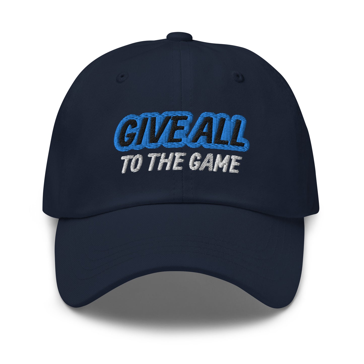 Give All To The Game motivation and inspiration ball caps are for all athletes to inspire them to give everything to the sport they play.