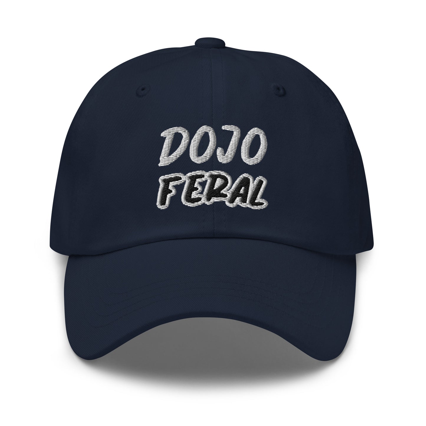 Dojo Feral martial arts ball caps are for martial artists, Sensei, students, and fans who go wild for the training and the moves.