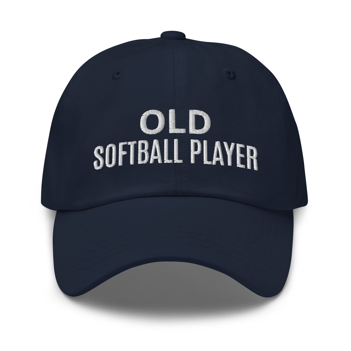 Old Softball Player Ball Cap