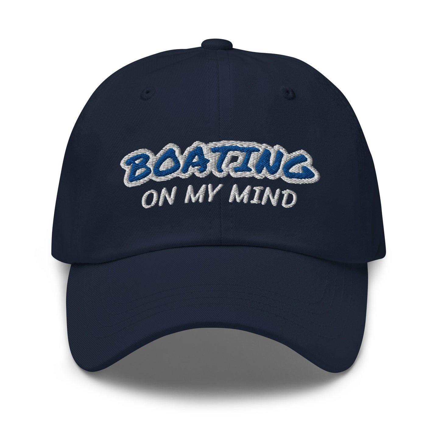 Boating On My Mind ball caps are for boaters who always think about being on the water for the scenery and relaxation it brings them.