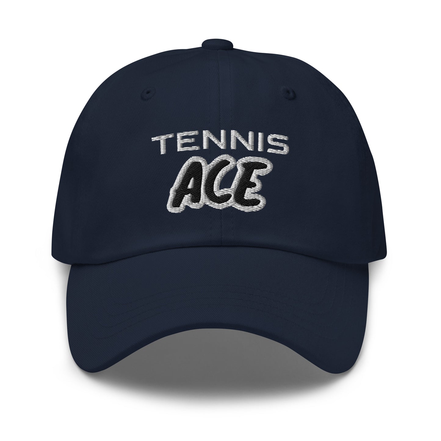 Tennis Ace unisex (for men and women) fun embroidered hats are for players who score aces and can't wait to get on the court again.