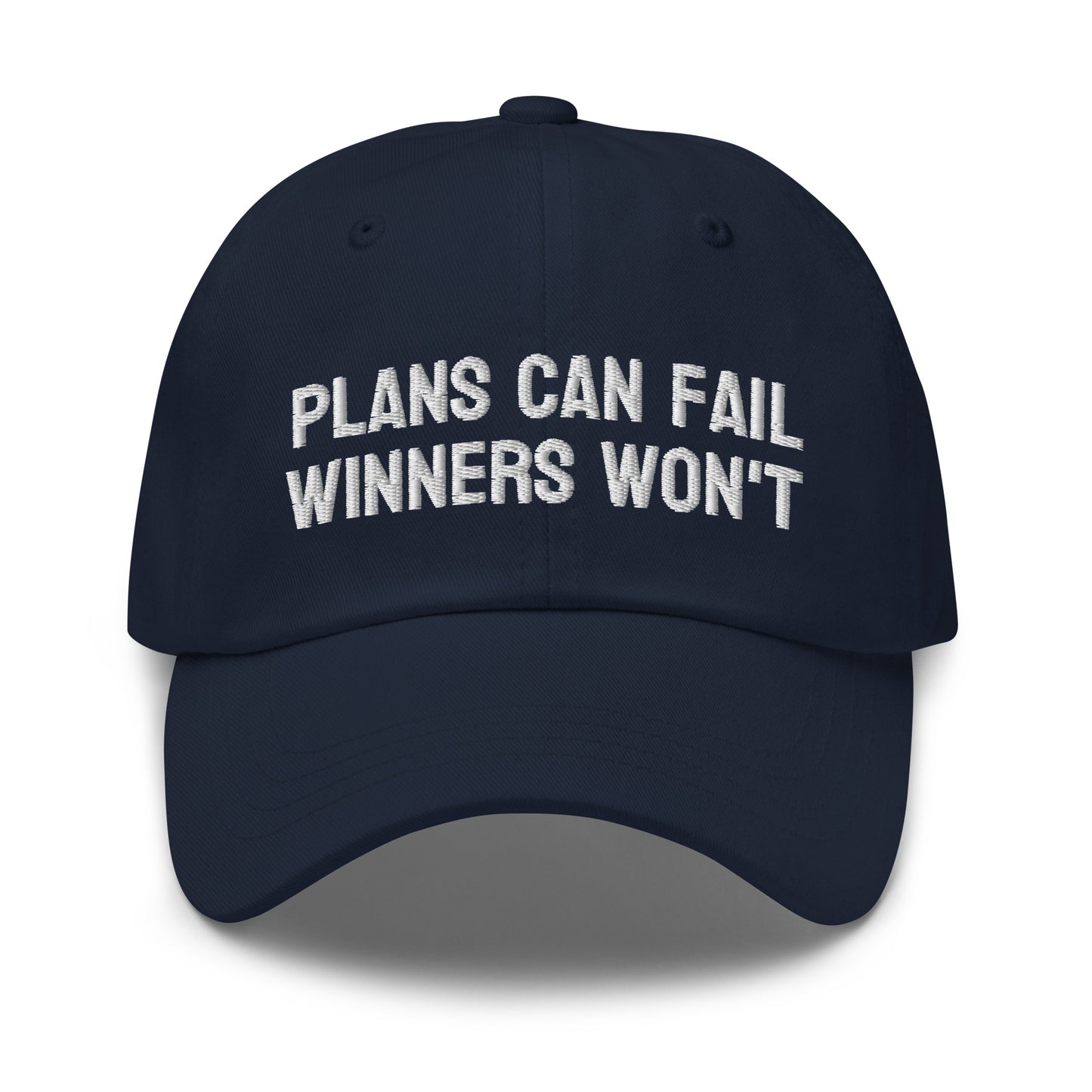 Plans Can Fail Winners Won't™ Sports Hat for Players and Coaches