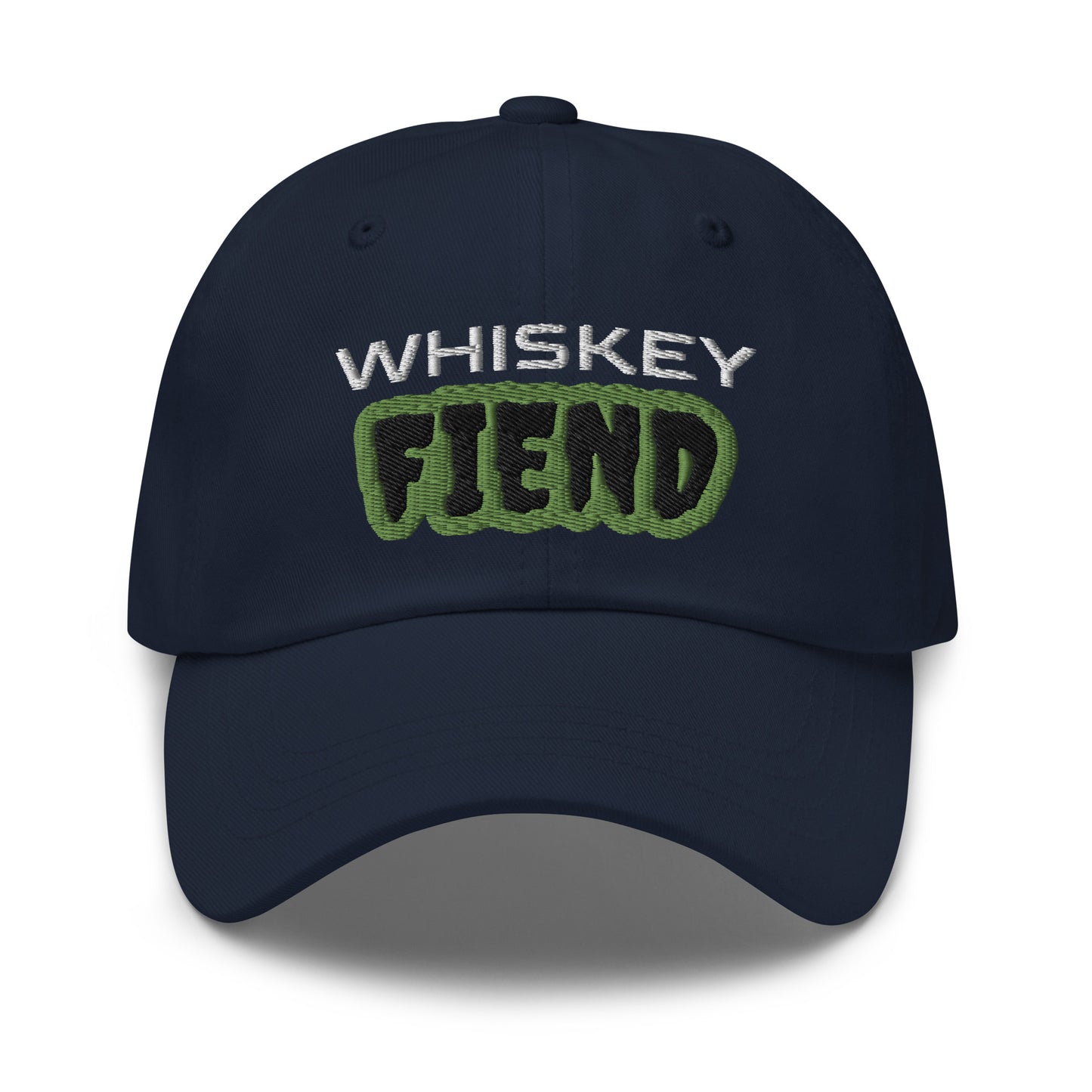 Whiskey Fiend Hat, Cool Drinker Party Ball Cap