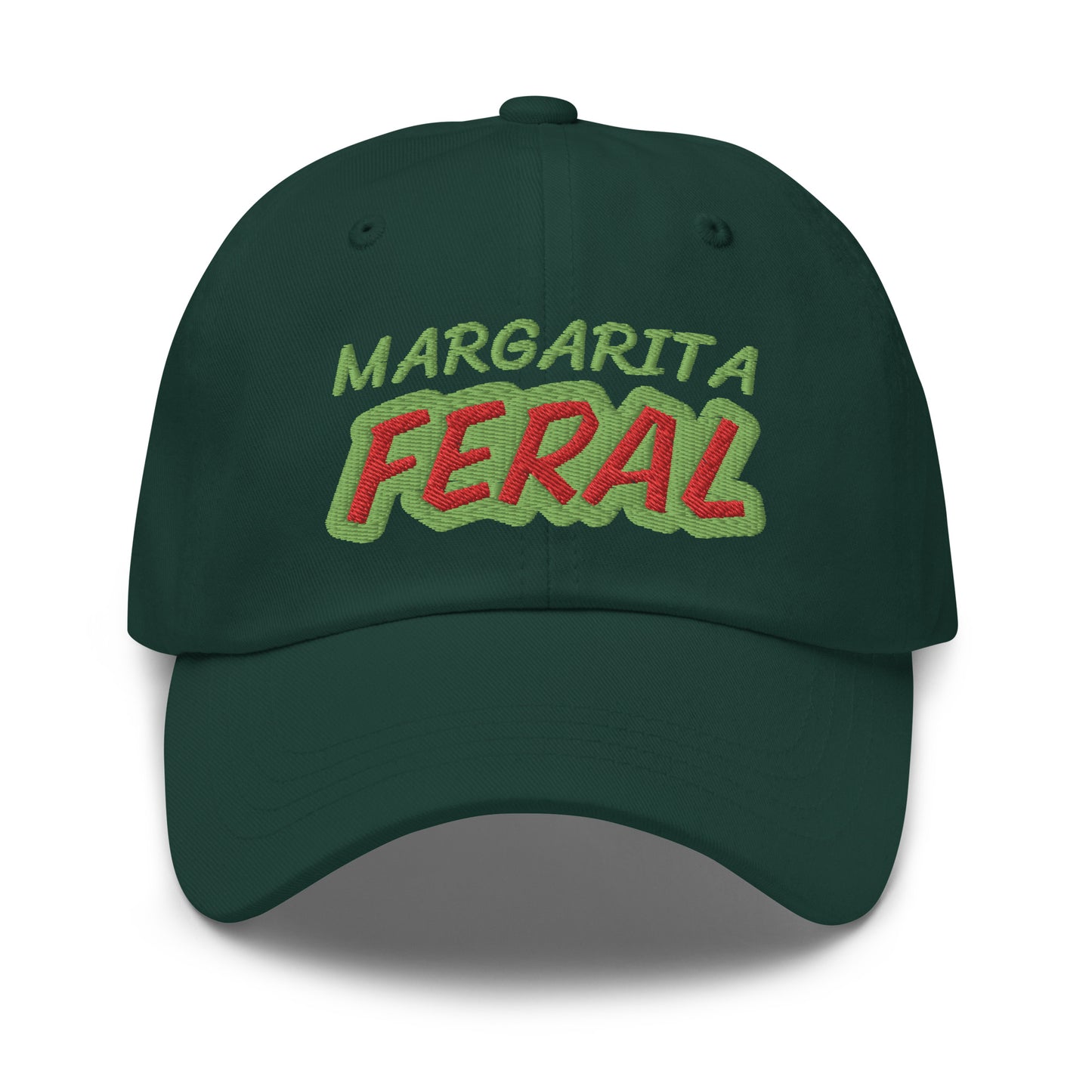 Margarita Feral ball cap is for anyone who goes wild for drinking margaritas and it's designed for the avid drinker of the Mexican martini