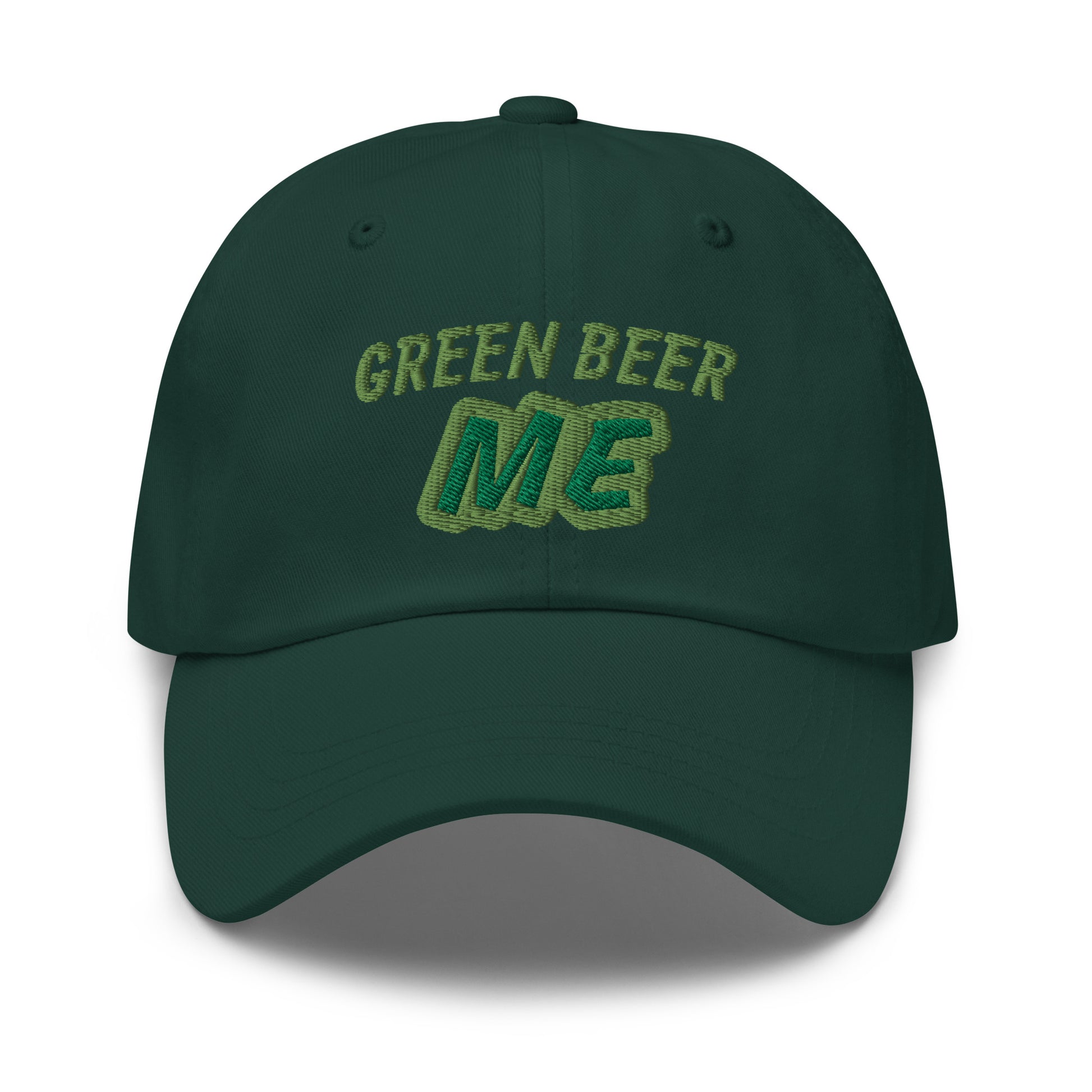 Green Beer Me embroidered ball caps are for people who love the fun Irish celebration and can't get enough of Saint Patrick's Day partying.